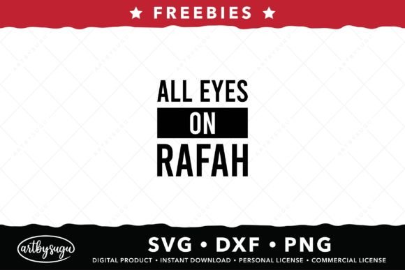 All Eyes on Rafah SVG Freebies for Modern Design