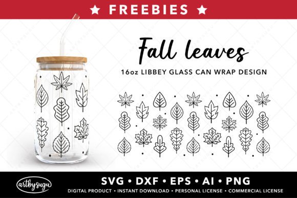 Elevate Autumn Designs with Fall Libbey Glass Wrap SVGs