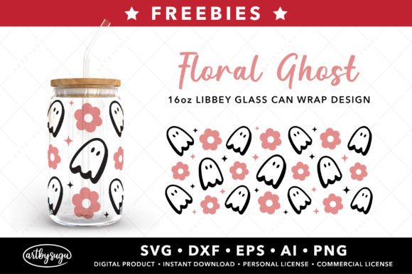 Floral Ghost Libbey Glass Wrap: A Versatile Design Asset