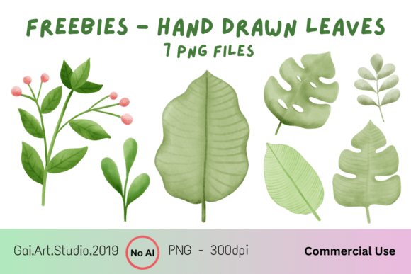 Freebies - Hand Drawn Leaves: An Authentic Botanical Font