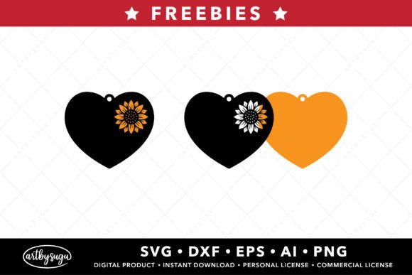 Heart Sunflower Stacked Earring Freebies: A Designer's Guide