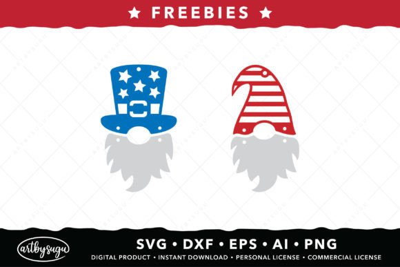 Patriotic Gnome Earrings SVG Freebies: A Crafter's Design Toolkit