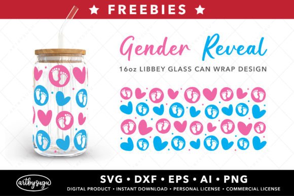Unlock Versatile Design with Pink or Blue Libbey Can Wrap Freebies