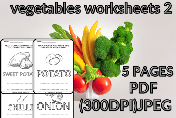Vegetables Worksheets 2 Freebies: A Design-Driven Teaching Tool