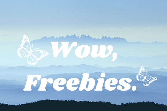 Wow, Freebies with Butterflies: A Design Asset for Every Creator